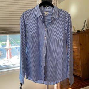 J. crew size small button-down striped
